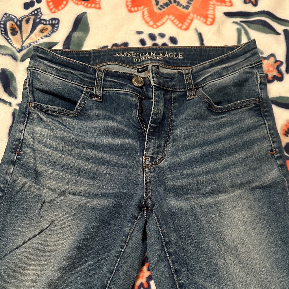 American Eagle Outfitters High Rise Blue Jeans